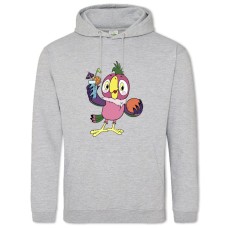 Худі з принтом Папуга Кеша З Апельсином - 2XL сірий
