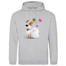 Hoodie with Print The Secret Life Of Pets Gidget And Max - 2XL grey