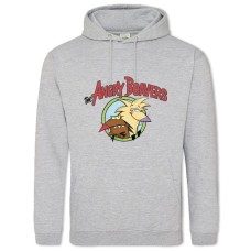 Hoodie with Print Angry Beavers Logo - 2XL grey