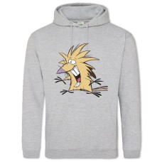 Hoodie with Print Angry Beavers Norbert Foster Beaver - 2XL grey