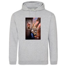 Hoodie with Print Zootopia Judy Laverne Hopps - 2XL grey