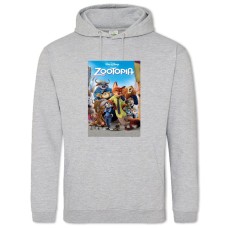 Hoodie with Print Zootopia Universe - 2XL grey