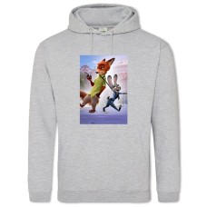 Hoodie with Print Zootopia Judy And Nick - 2XL grey