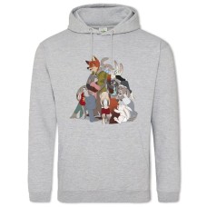 Hoodie with Print Zootopia Cute Art - 2XL grey