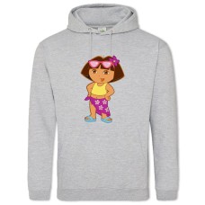 Hoodie with Print Dora The Explorer Dasha Plyazhnitsa - 2XL grey