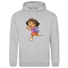 Hoodie with Print Dora The Explorer Backpack Dasha - 2XL grey