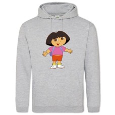 Hoodie with Print Dora The Explorer Dasha Ranger - 2XL grey