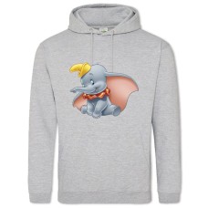 Hoodie with Print Dambo Elephant Hero - 2XL grey