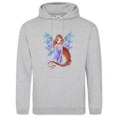 Hoodie with Print Winx Club Princess With Wings - 2XL grey