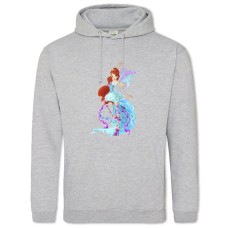 Hoodie with Print Winx Club Bloom In Blue - 2XL grey