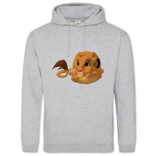 Hoodie with Print The Lion King Simba - 2XL grey