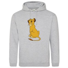 Hoodie with Print The Lion King Little Lion - 2XL grey