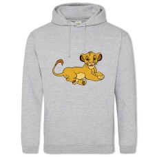 Hoodie with Print The Lion King Little Simba - 2XL grey