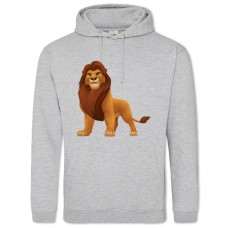 Hoodie with Print The Lion King Gorgeous Lion - 2XL grey