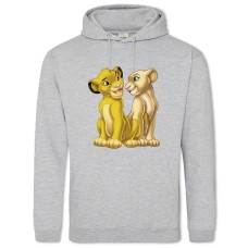 Hoodie with Print The Lion King Little Love - 2XL grey