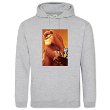 Hoodie with Print The Lion King All Characters - 2XL grey