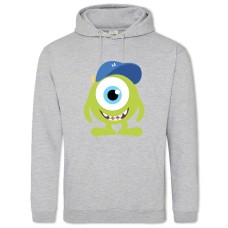 Hoodie with Print Monsters Inc Mike Wazowski Art - 2XL grey