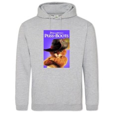 Hoodie with Print Puss In Boots Main - 2XL grey