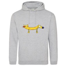 Hoodie with Print Catdog Heroes - 2XL grey