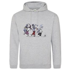 Hoodie with Print The Nightmare Before Christmas Heroes - 2XL grey