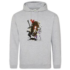 Hoodie with Print The Nightmare Before Christmas Characters - 2XL grey