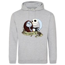 Hoodie with Print The Nightmare Before Christmas Love - 2XL grey