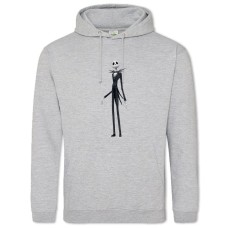 Hoodie with Print The Nightmare Before Christmas Skellington - 2XL grey