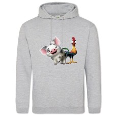 Худі з принтом Моана Тварини - 2XL сірий