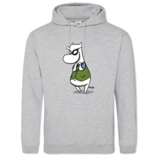 Худи с принтом Муми-Тролли Джокер - 2XL серый