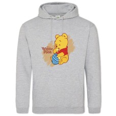 Hoodie with Print Winnie-The-Pooh Bear - 2XL grey