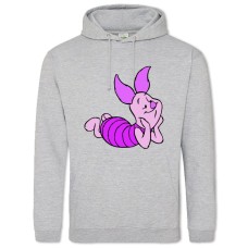 Hoodie with Print Winnie-The-Pooh Piglet - 2XL grey