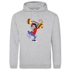 Hoodie with Print Well Wait Wolf Sports - 2XL grey