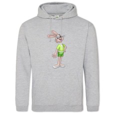 Hoodie with Print Well Wait Hare - 2XL grey
