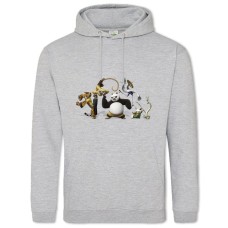 Худі з принтом Кунг Фу Панда Вся Команда - 2XL сірий