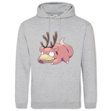 Hoodie with Print Pokemons Slowpoke Christmas - 2XL grey
