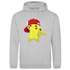 Hoodie with Print Pokemons Pikachu - 2XL grey