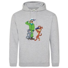 Hoodie with Print Buttermilk Heroes - 2XL grey
