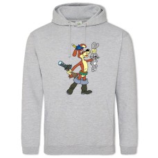 Hoodie with Print Buttermilk Ball And Hare - 2XL grey