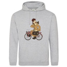 Hoodie with Print Buttermilk Postman Pechkin - 2XL grey