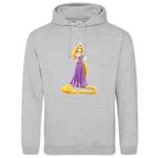 Hoodie with Print Rapunzel Princess - 2XL grey