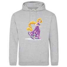 Hoodie with Print Rapunzel Beautiful Princess - 2XL grey