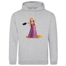 Hoodie with Print Rapunzel Funny Princess - 2XL grey