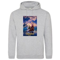 Hoodie with Print Rapunzel Tangled Theme - 2XL grey