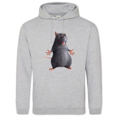 Hoodie with Print Ratatouille Mouse - 2XL grey