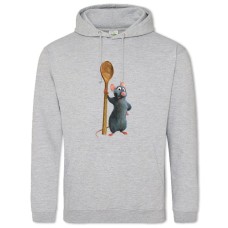 Hoodie with Print Ratatouille With Spoon - 2XL grey