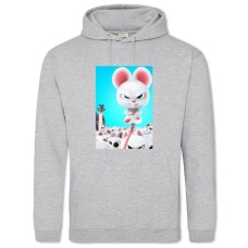 Hoodie with Print The Nut Job Angry Mouse - 2XL grey