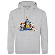 Hoodie with Print Rio Heroes - 2XL grey