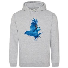 Hoodie with Print Rio Funny Bird - 2XL grey