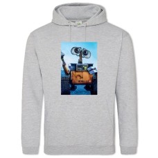 Hoodie with Print Wall-E Main Hero Robot - 2XL grey