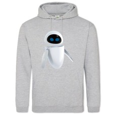 Hoodie with Print Wall-E Robot Eva - 2XL grey